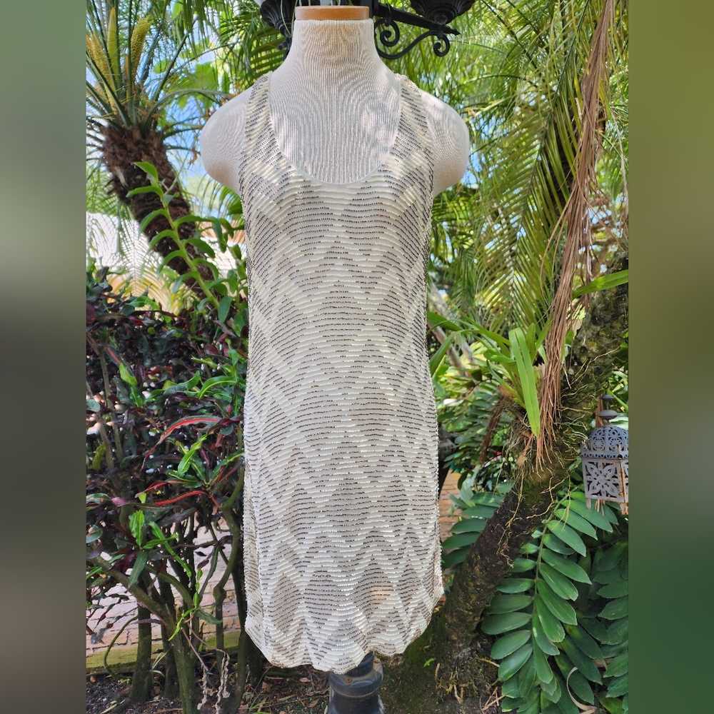 NWOTfull beaded short racer back formal dress